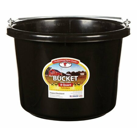 LITTLE GIANT Duraflex Plastic Bucket P8BLACK